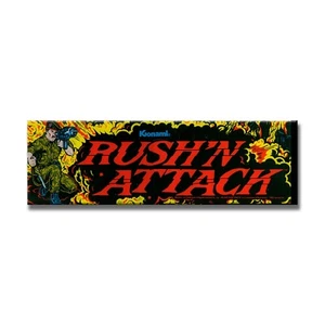 Carpa arcade premium Rush'n Attack para restauración letrero retroiluminado - Imagen 1 de 1