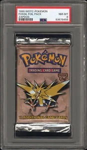 1999 WOTC POKEMON FOSSIL FOIL PACK ZAPDOS PSA {8} - Bild 1 von 2