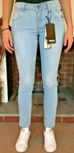 Protest Damen Faded Denim Jeans gerades Bein UK10/14/16 neu mit Etikett war £50 - Bild 1 von 6