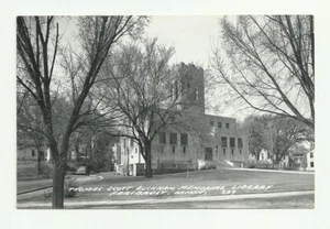 VINTAGE REAL PHOTO POSTCARD THOMAS SCOTT BUCKHAM LIBRARY FARIBAULT MINNESOTA - Imagen 1 de 2