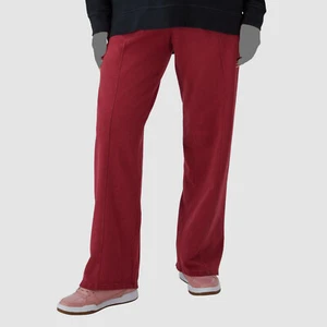 Champion Women's Red Drawstring-Waist Wide-Leg Sweatpants Size Small - Picture 1 of 1