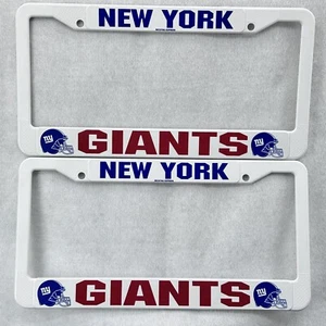 Lot of 2 vintage 90s NEW YORK GIANTS LICENSE PLATES nfl football NEW - Picture 1 of 8