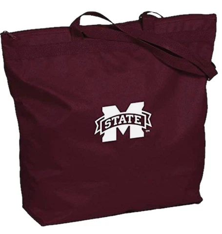 Mississippi State Bulldogs Canvas Zippered Tote Bag-New Cover