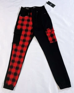 Dolls Kill Skinny-Jeans Schnürung Gothic schwarz Größe S - Bild 1 von 20