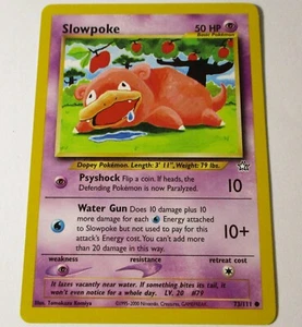 Tarjeta Pokémon Neo Genesis común Slowpoke 73/111 WOTC LP - Imagen 1 de 1