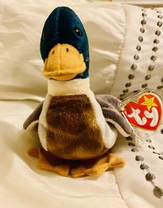 TY Beanie Babies 1997 1998 Jake the Duck Retired Rare - Picture 1 of 12