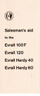 Vintage Evrall Salesman Aid 100F 120 Hardy 40 60 Comparison Specification  6506E