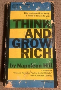 1960 Think and Grow Rich Napoleon Hill PB Vintage - Picture 1 of 2