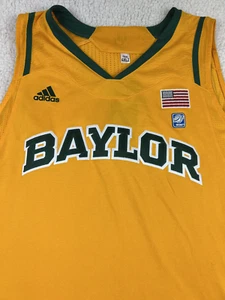Baylor Bears NCAA Adidas Basektball Jersey Mens 4XL Tall Gold Green NEW - Picture 1 of 13