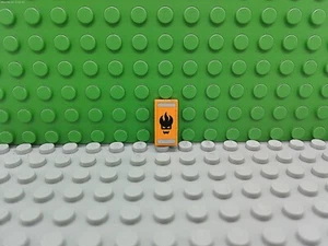 Lego 1 Orange 1x2 Tile sticker of Dr Inferno Agents - Picture 1 of 1