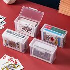 Clear Plastic Playing Card Case Holder Empty Storage Box Game Card Organizers