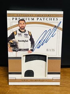 2020 National Treasures NASCAR Premium PATCH Aric Almirola Auto Autograph 7/25🔥