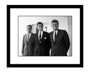 John F Kennedy & Brothers 8x10 Fotodruck Robert Bobby und Ted JFK hochauflösend - Bild 1 von 2