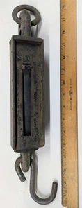 ANTICA SCALA DA APPENDERE CHATILLON IN FERRO RIVESTITO CAPACITÀ 300 LIBBRE VINTAGE GHISA - Foto 1 di 8