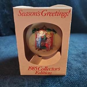 Campbell Soup Niños 1985 Bola de Vidrio Adorno de Navidad Medias Chimenea De Colección - Imagen 1 de 15