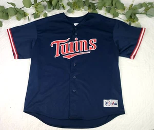 Vintage Trikot Zwillinge dunkelblau Größe XXL Made in Korea Mientkiewicz 16 - Bild 1 von 7