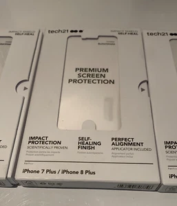 Phone 6 Plus | 7 Plus | 8 Plus Tech21 Impact Shield Screen Protector Self Heal - Picture 1 of 2