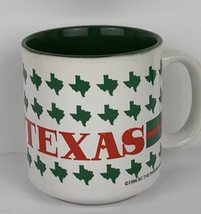 Vintage Texas Mug 1986 BC The Paradise Shops 80s Red Green State Cup - Picture 1 of 8