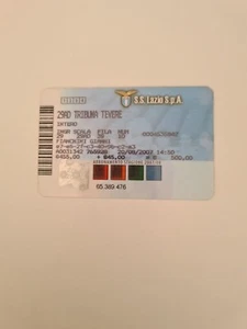 Tessera Calcio Lazio Abbonamento 2007-2008-Serie A-Card Vintage - Foto 1 di 2