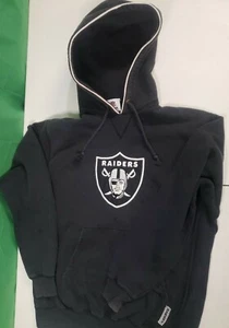 Las Vegas Raiders Sweatshirt Adult Med Black Hoodie Logo NFL Football - Picture 1 of 9