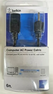 Belkin F3A201-06 Standard Power Cord - Computer AC Power Cable - 6ft (Black) - Picture 1 of 2