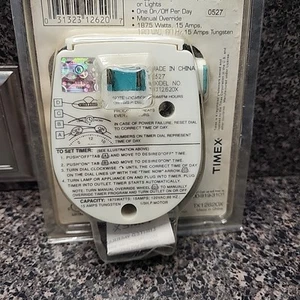 New SEALED TIMEX Single Setting Timer 15 Amps For Lamps, Fans Or Lights.  - Picture 1 of 1