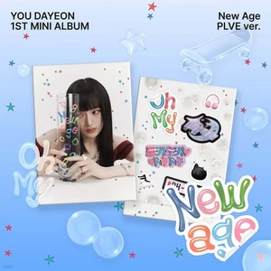 YOU DAYEON 1st Mini Album New age PLVE Ver. Interview Photocard + Lyrics Sticker - Picture 1 of 9