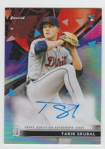TARIK SKUBAL Tigers 2021 Topps Finest autógrafo #FA-TSK SP RC EN TARJETA AUTOMÁTICA - Imagen 1 de 2