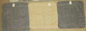 Lotto di 3 salviette vintage Walmart con etichetta originale con spilla USA tutto cotone - Foto 1 di 2