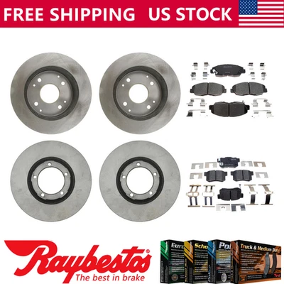 Передние задние тормозные диски и керамические тормозные колодки для Honda Accord 1998 1999-2002 годов выпуска - Изображение 1 из 4