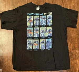 Lilo & Stitch Emotions Of Stitch Box Up Panels T-shirt Size 3XL - Picture 1 of 3