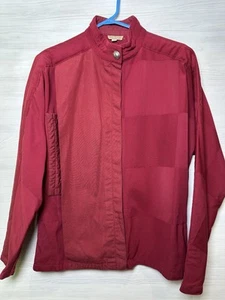 Blusa Gianni Versace Vintage Años 70, 80 Borgoña Talla 42 - Imagen 1 de 9