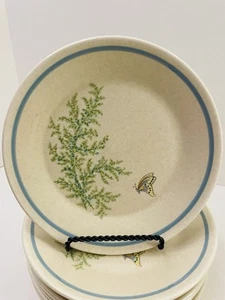 Set of 8 Lenox Temper-Ware FANCY FREE 6 3/8" Bread Butter Dessert Plates VTG 80s - Picture 1 of 4