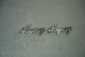 1979-1984 OLDSMOBILE REGENCY CHROME METAL SAIL PANEL EMBLEM SET - Picture 1 of 7
