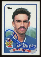 1989 Topps BILL BENE Signed Card autograph AUTO DODGERS RC #1 PICK
