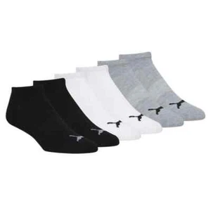Paquete de 6 calcetines de felpa de corte bajo Puma para hombre talla 8-12 - Imagen 1 de 1