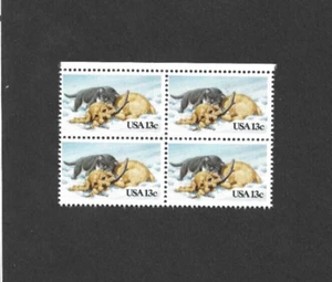 US STAMP 2025 BLOCK Kitten & Puppy Playing 13 CENT MINT NH OG FREE SHIP - Picture 1 of 1