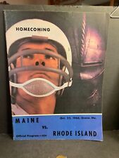 Vintage Football Program, Rhode Island vs University of  Maine, 1966,  #73