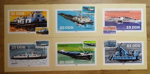 RDA 2651 - 2656 MK tarjetas máximas semioficiales VEB Wermsdorf barcos 1981 - Imagen 1 de 4