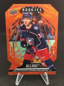 Jake Christianson 2022-23 UD Allure Orange Slice Die Cut RC #106 Columbus