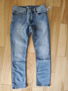 Jeans uomo nuovo con etichetta Old Navy slim medio sbiadito flex blu taglia 29 x 30 - Foto 1 di 3