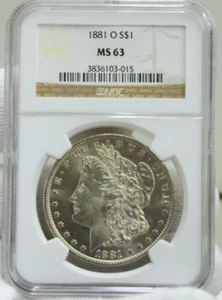1881 O US Morgan Silver Dollar $1 NGC MS63 - Picture 1 of 2