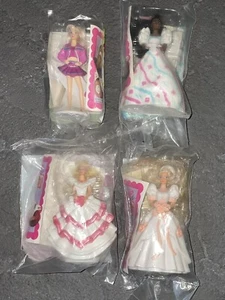 Vintage 1992 McDonald's Barbie, Hair You Can Style, Happy Meal Toy Lot of 4, NIP - Picture 1 of 9