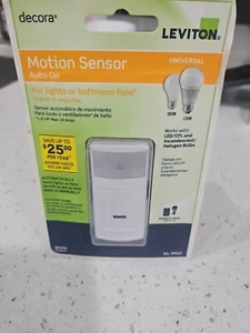 LEVITON decora Motion Sensor UNIVERSAL For lights or fans IPS02 SINGLE POLE - Picture 1 of 6
