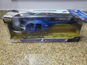 Power Team Elite MH-6 Little Bird Rescue Exploration 1:18 BOITE OUVERTE bleu cobra - Photo 1/12