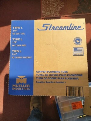 STREAMLINE LS-02060 Type L,Soft coil,Water,1/4In.X 60ft. - Image 1 of 3