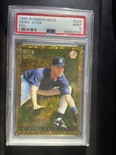 1995 Bowman Gold Foil Derek  Jeter PSA 9 Mint #229 Yankees Gold
