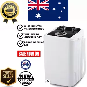 Devanti 4.6KG Mini Portable Washing Machine Outdoor Camping Caravan Spin Dry New - Picture 1 of 11