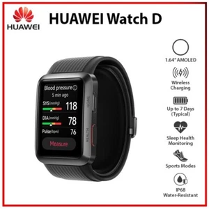 New Huawei Watch D BLACK 1.64" AMOLED GPS IP68 Bluetooth iOS Android Smartwatch - Picture 1 of 6