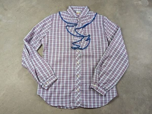 Vintage Wrangler Youth Girls Fringe Western Shirt Size 9 - Picture 1 of 7